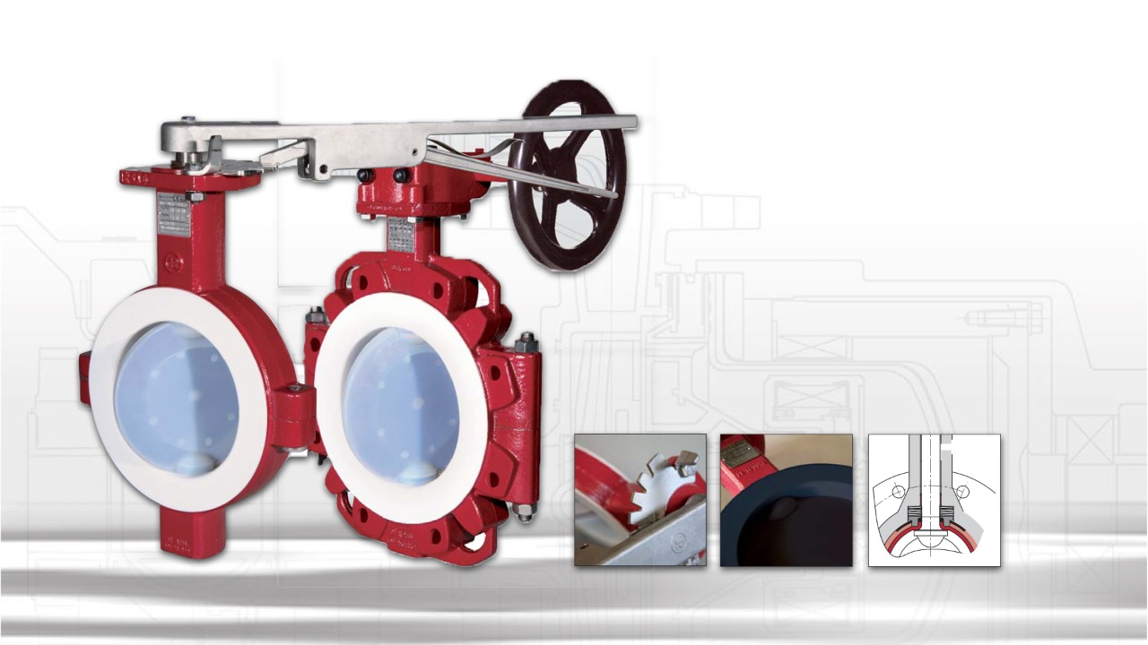 In which industrial applications butterfly valve is used and what are