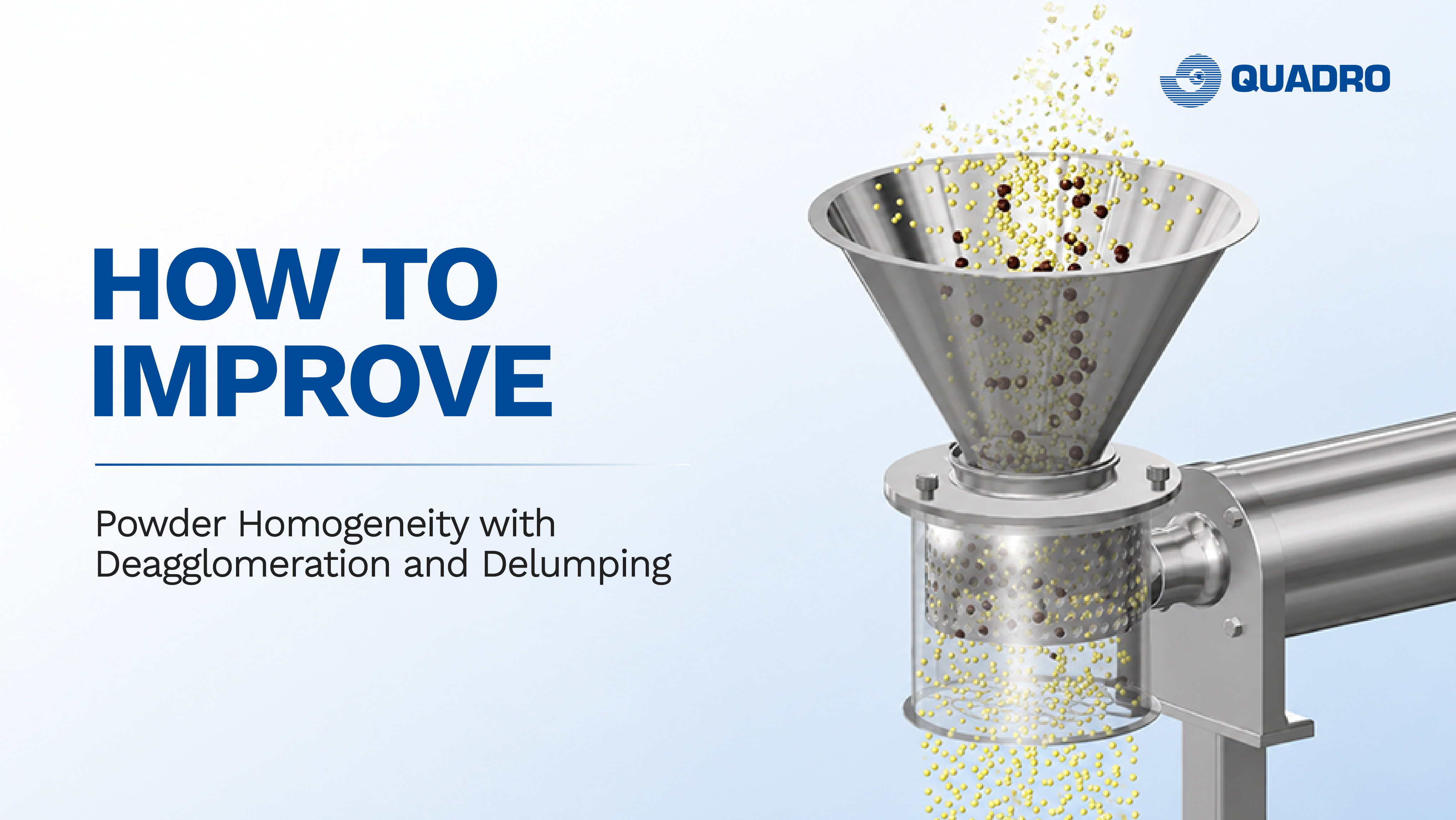 How to Improve Powder Homogeneity with Deagglomeration and Delumping